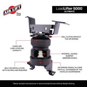 GMC Sierra 2500 HD Air Suspension Kit - Air Lift - LoadLifter 5000 Ultimate w/ Air Spring Cradle - `24-`25